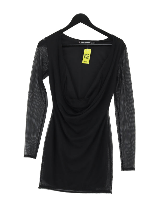 Missy Empire Women's Mini Dress UK 8 Black 100% Polyester