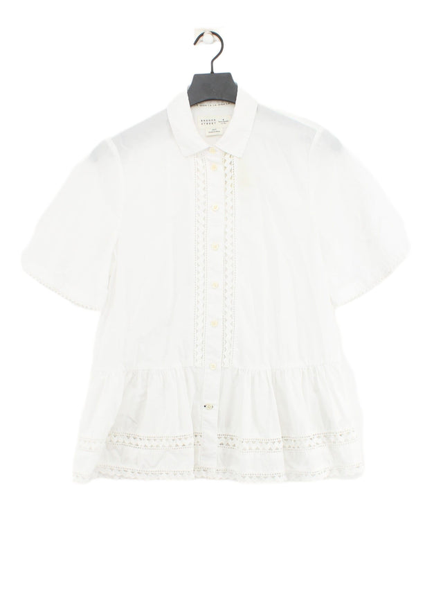 Kate Spade Women's Shirt S White 100% Cotton
