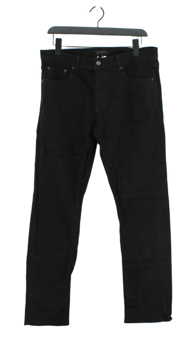 Uniqlo Men's Jeans W 33 in; L 32 in Black Cotton with Elastane