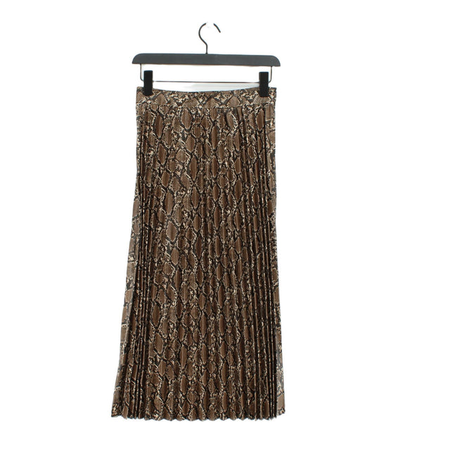 Zara Women's Maxi Skirt M Brown 100% Polyester