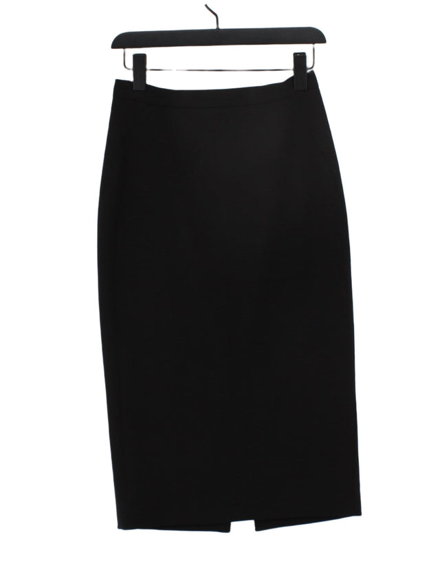 L.K. Bennett Women's Midi Skirt UK 8 Black Polyester with Elastane, Viscose