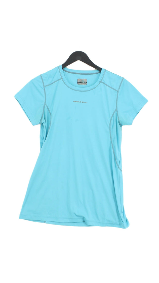 Ronhill Women's T-Shirt UK 12 Blue 100% Polyester