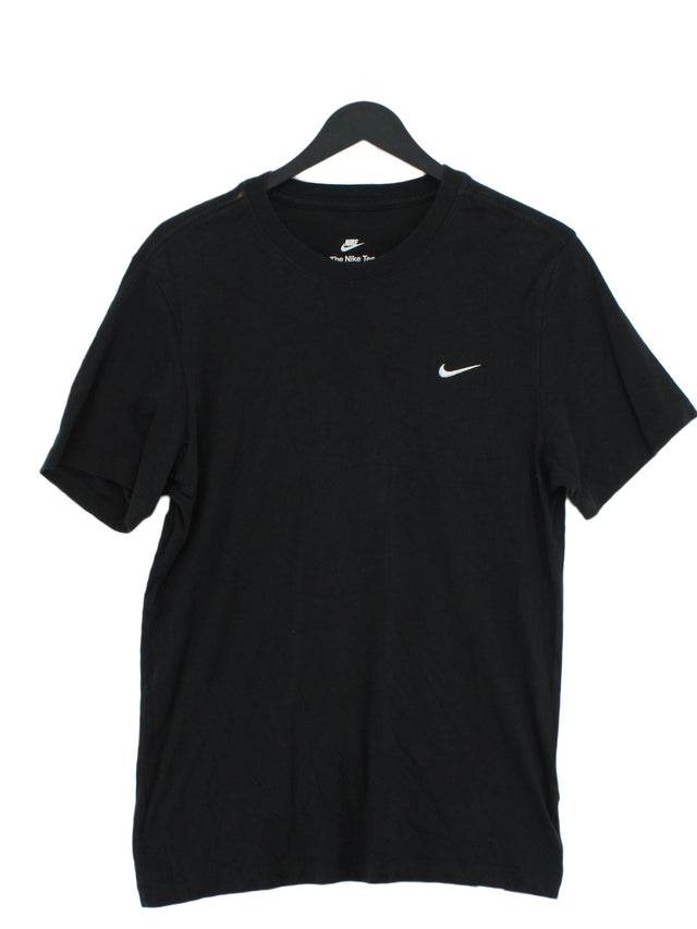 Nike Men's T-Shirt S Black 100% Cotton