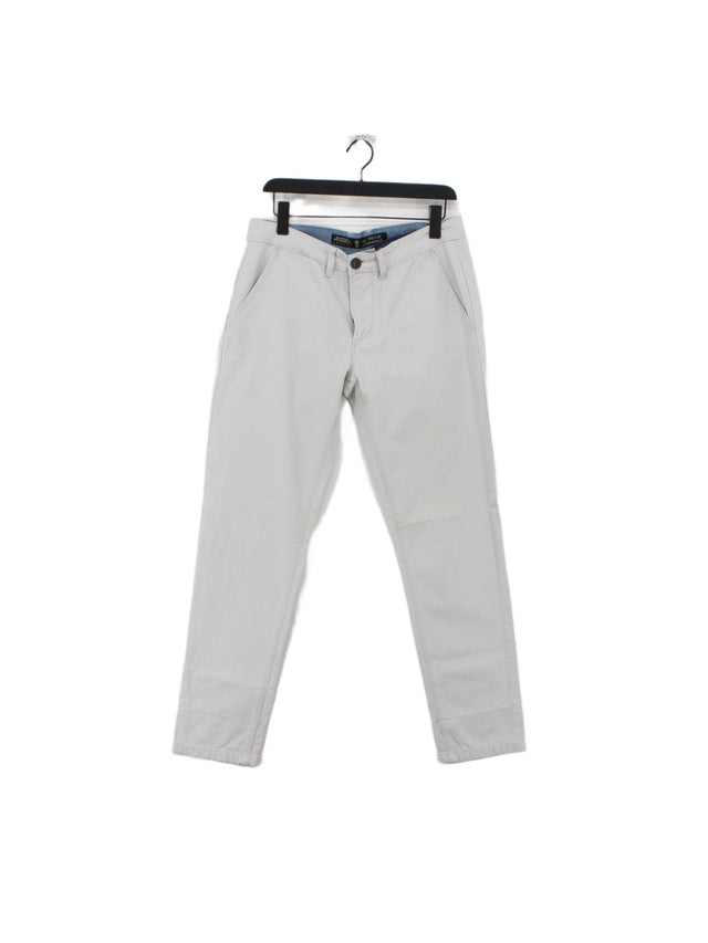 Burton Men's Trousers W 32 in; L 32 in Grey 100% Cotton