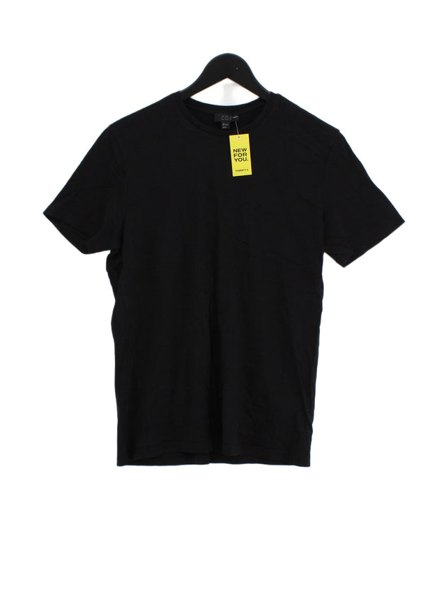 COS Men's T-Shirt S Black 100% Cotton
