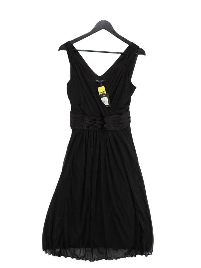 Debenhams Women's Midi Dress UK 18 Black 100% Polyester