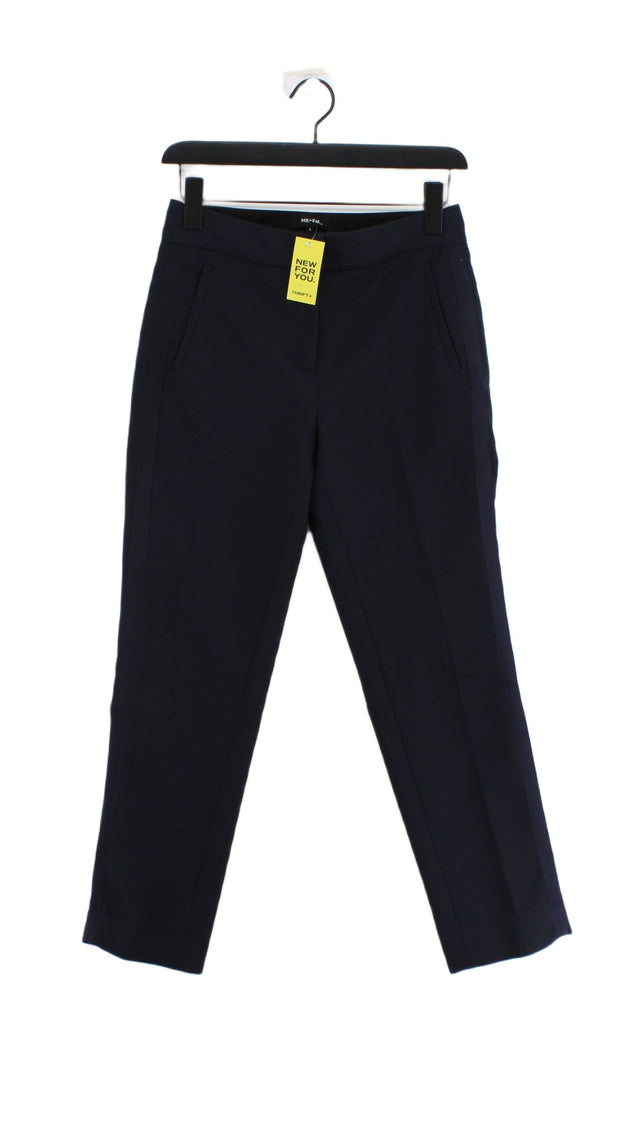 ME+EM Women's Suit Trousers UK 6 Blue Polyester with Elastane, Viscose