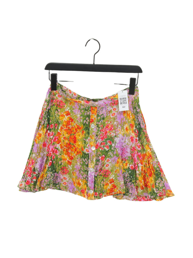 MinkPink Women's Mini Skirt M Multi 100% Rayon