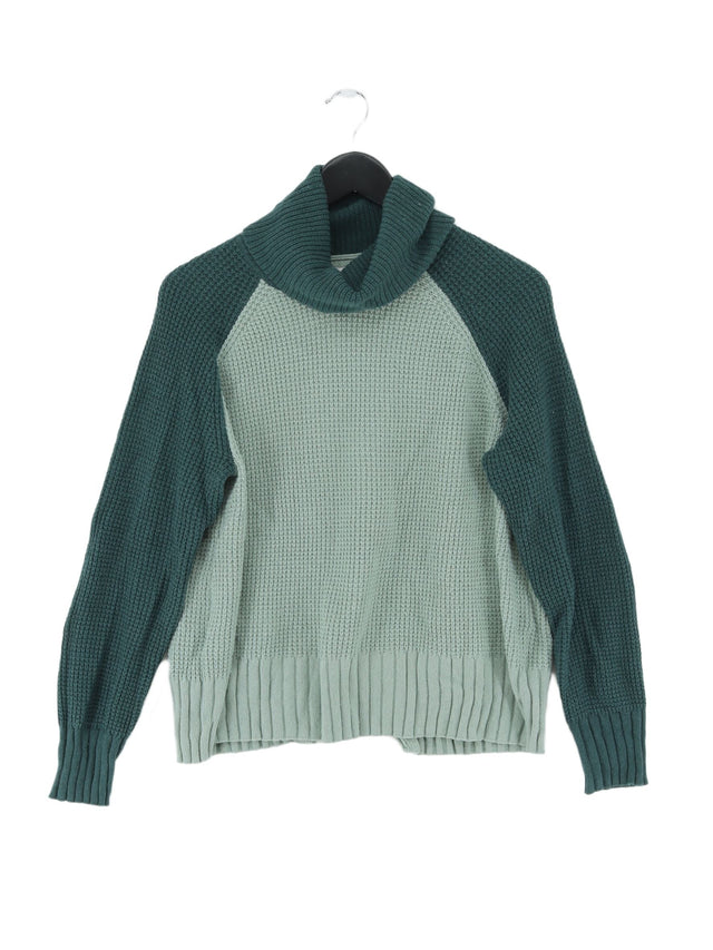 Madewell Women's Jumper M Green Cotton with Wool