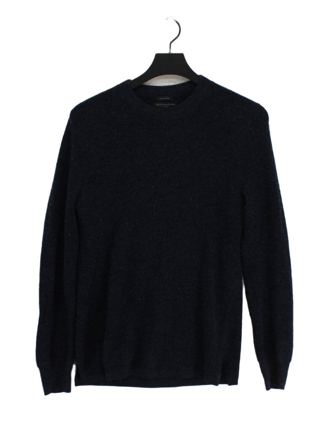 J. Crew Men's Jumper S Blue 100% Wool