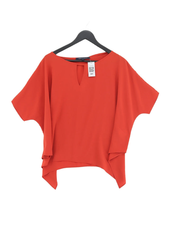 French Connection Women's Blouse S Orange 100% Polyester