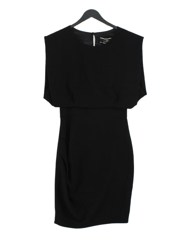 By Malene Birger Women's Midi Dress UK 6 Black Polyester with Elastane, Viscose