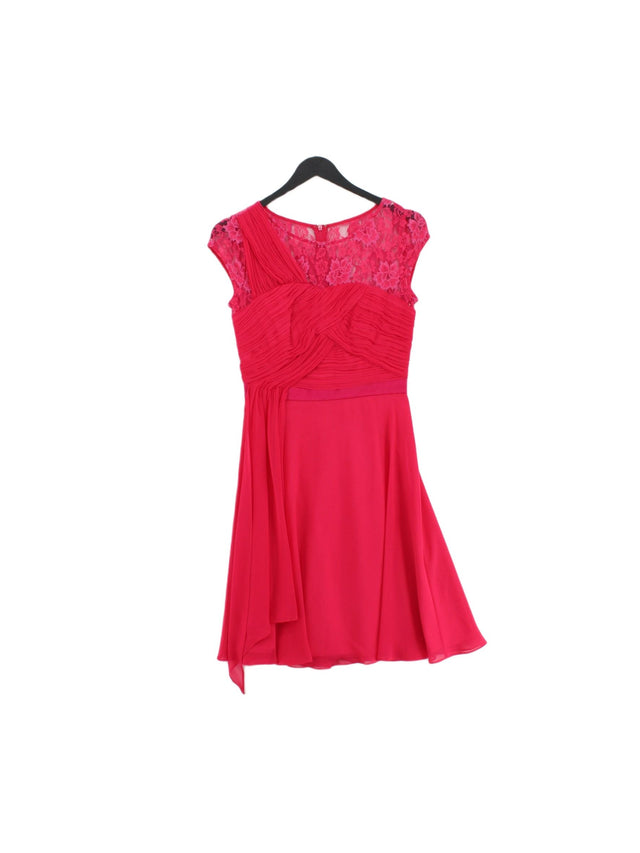 Coast Women's Midi Dress UK 6 Pink 100% Polyester