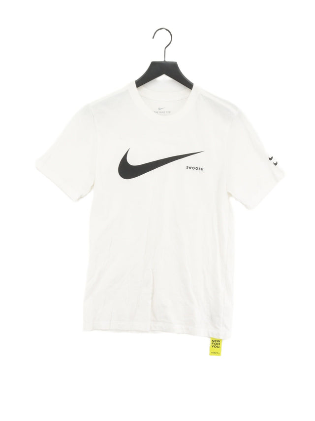 Nike Men's T-Shirt S White 100% Cotton