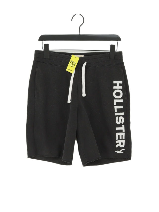Hollister Men's Shorts XS Black Cotton with Polyester