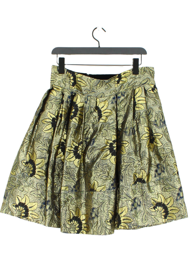 Bolongaro Trevor Women's Midi Skirt L Gold Other with Polyester