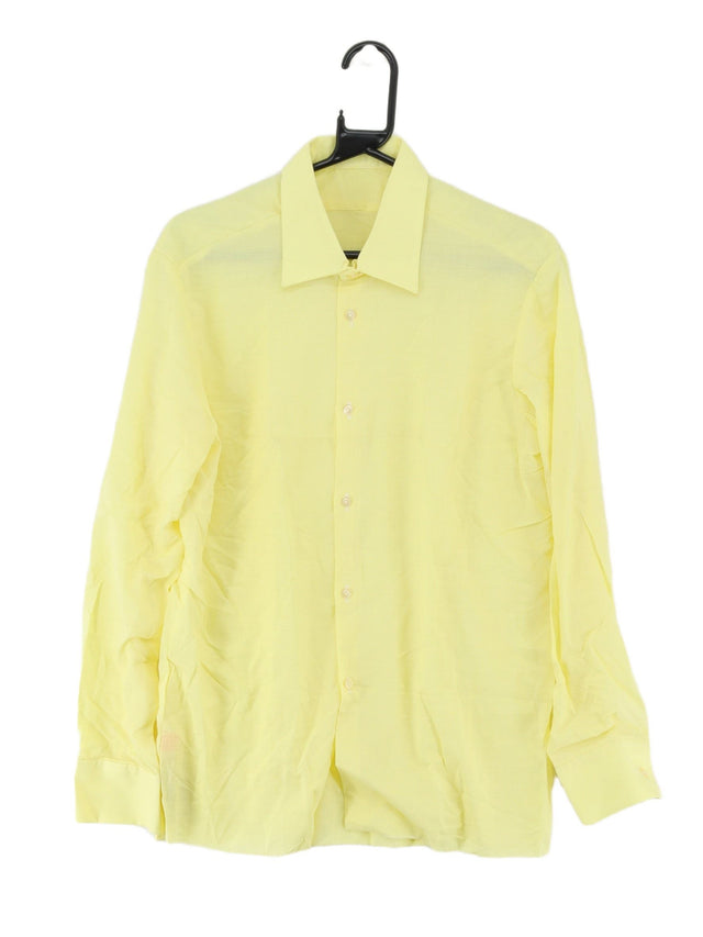 Vintage Men's Shirt Chest: 40 in Yellow 100% Other