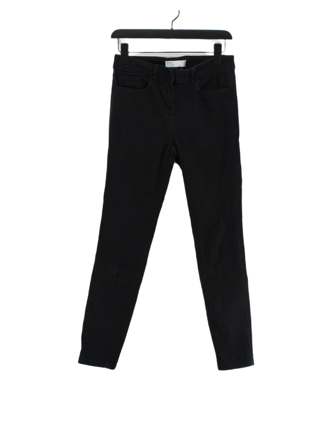 Next Women's Jeans UK 8 Black Cotton with Elastane