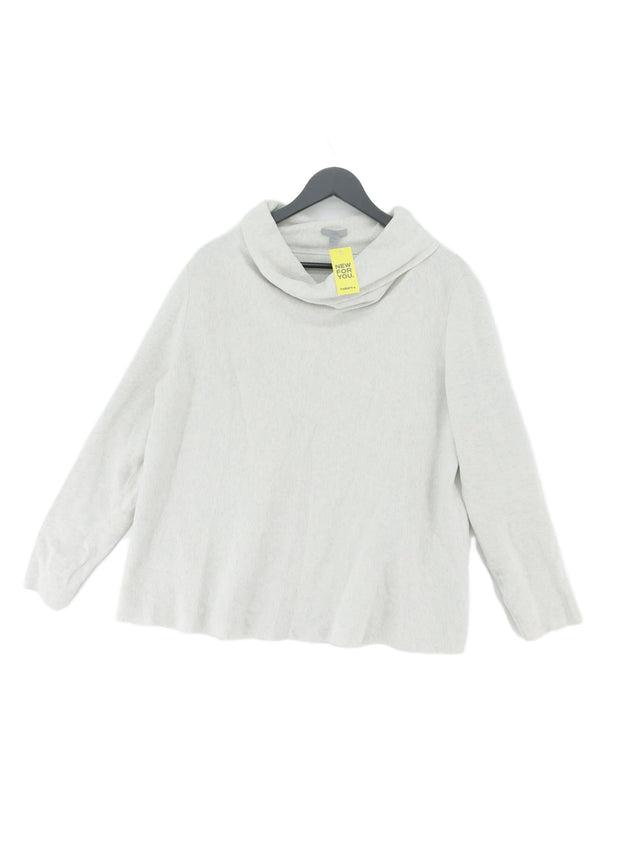 COS Women's Jumper M Grey 100% Cotton