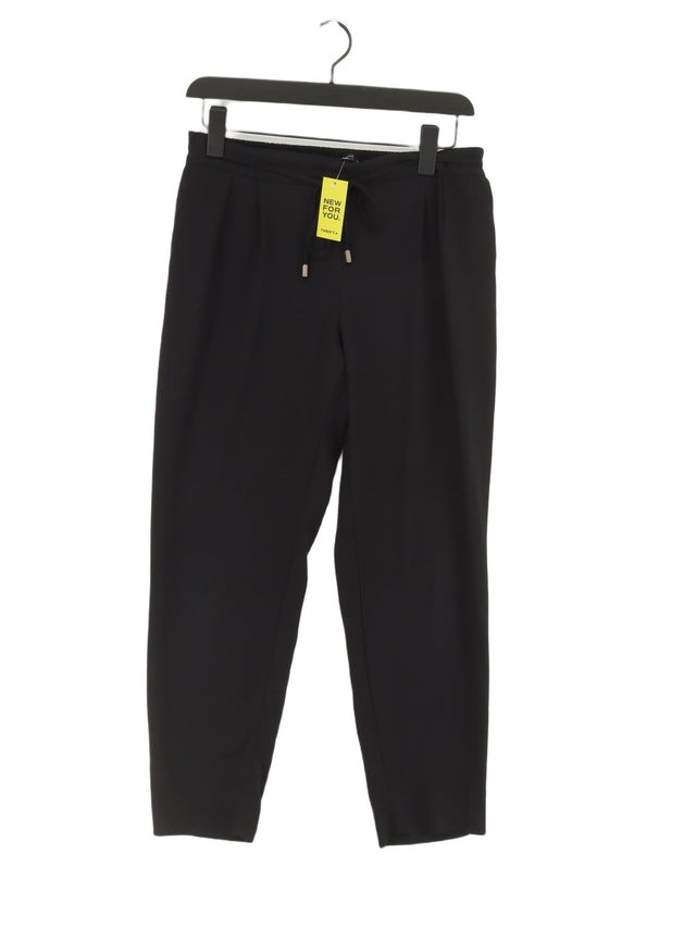 Zara Women's Trousers M Black 100% Polyester