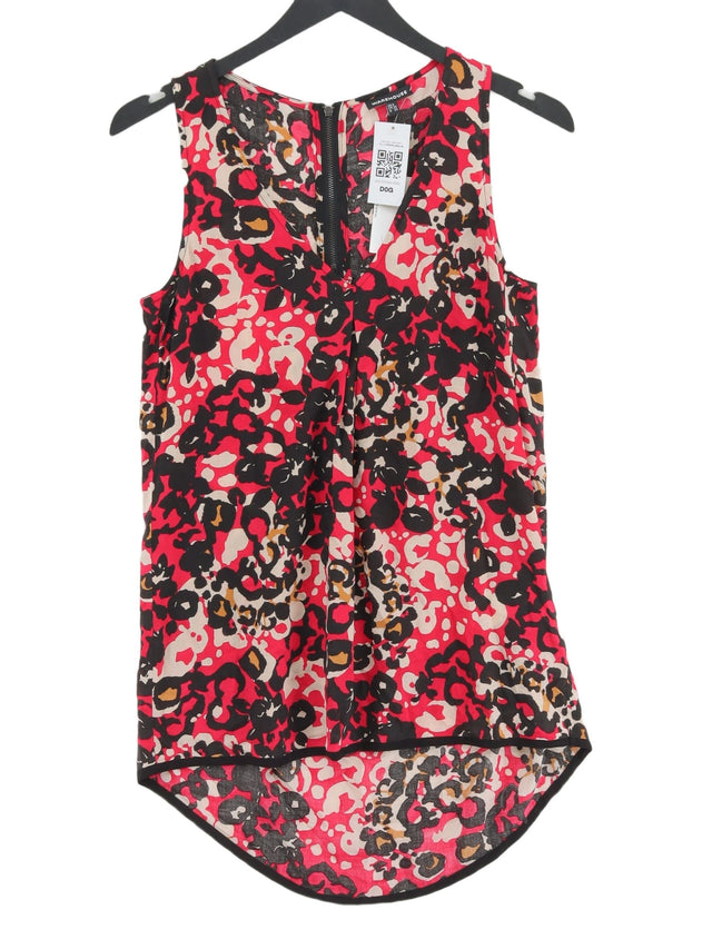 Warehouse Women's Mini Dress UK 8 Pink 100% Viscose