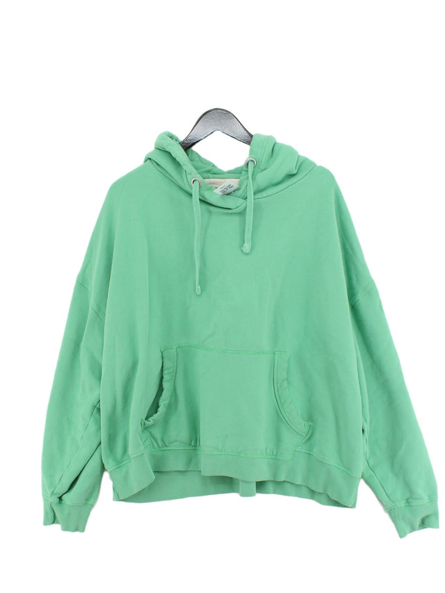 FatFace Women's Hoodie XXL Green Cotton with Elastane, Polyester