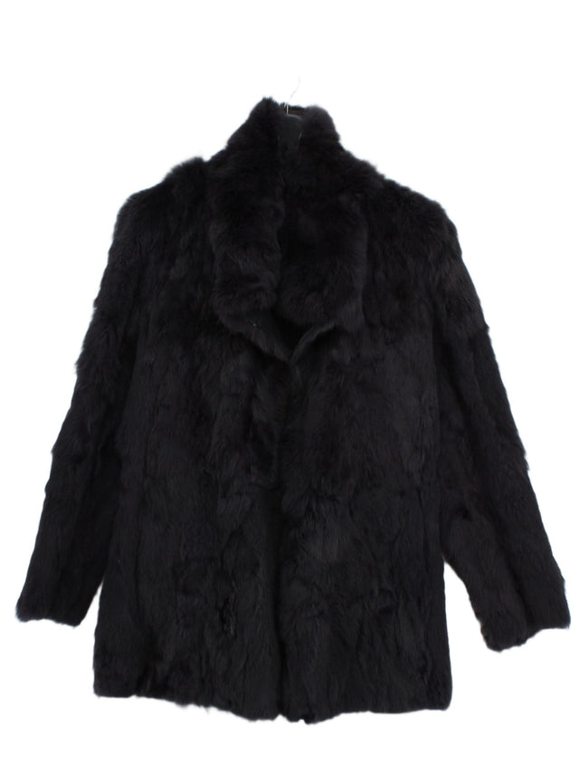 Nicole Farhi Women's Coat UK 10 Black 100% Animal Fur