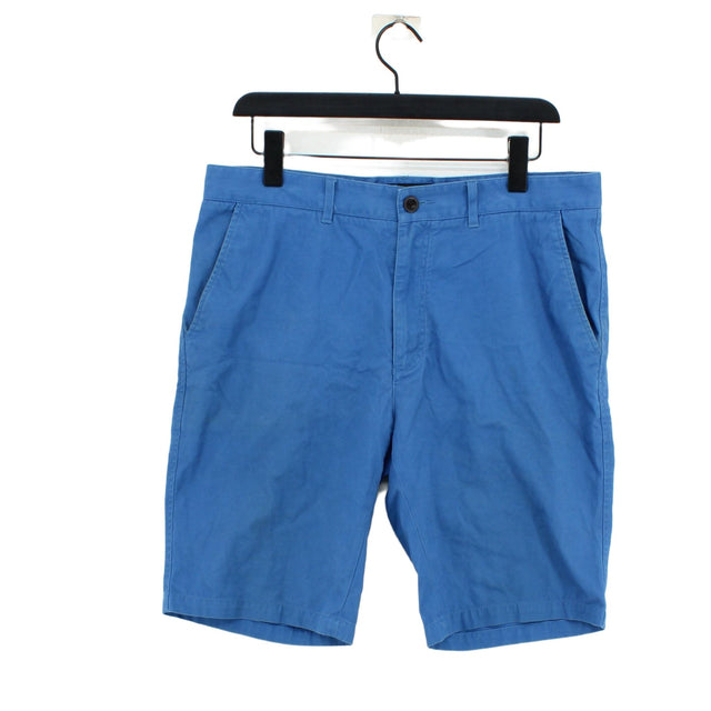 Farah Men's Shorts W 32 in Blue 100% Cotton