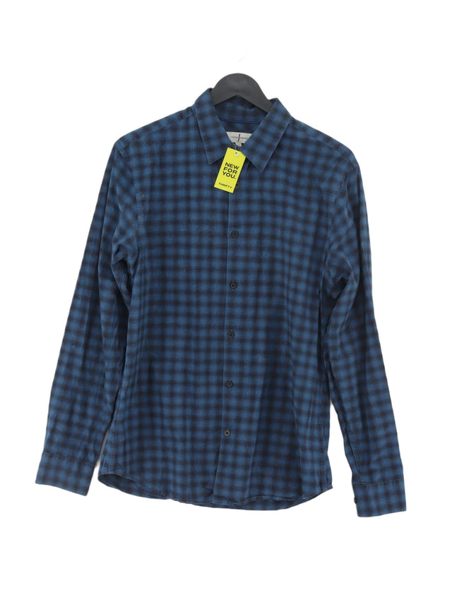 Jasper Conran Men's Shirt M Blue 100% Cotton