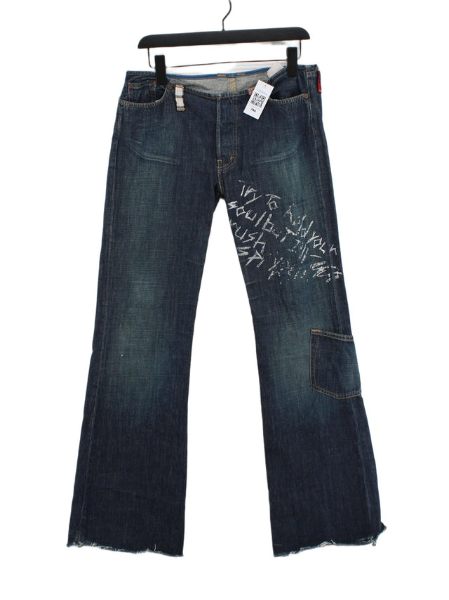 Replay Women's Jeans W 30 in; L 32 in Blue 100% Cotton