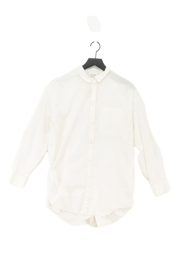 Monki Women's Shirt M White 100% Cotton