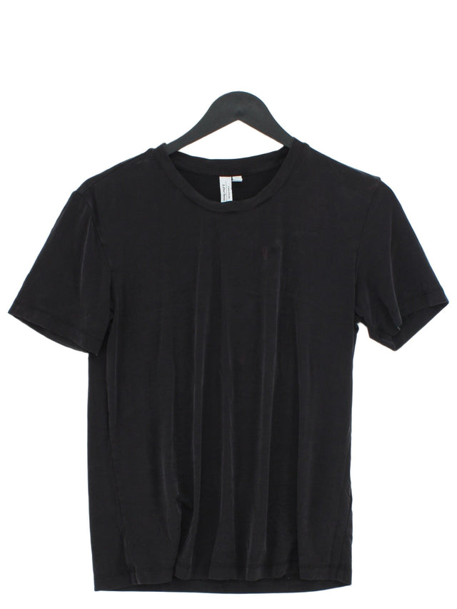 & Other Stories Women's T-Shirt UK 6 Black 100% Elastane