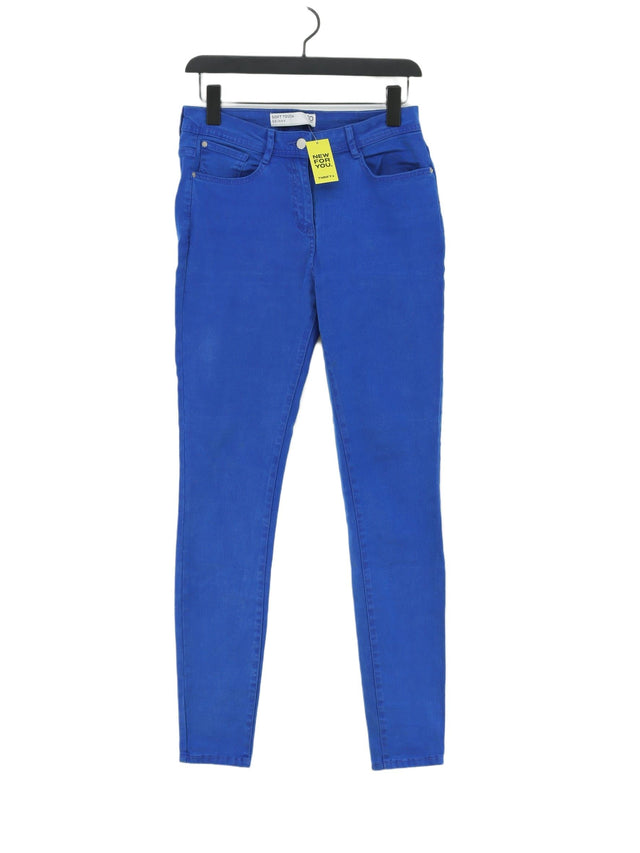 Next Women's Jeans UK 10 Blue Lyocell Modal with Cotton, Elastane, Polyester