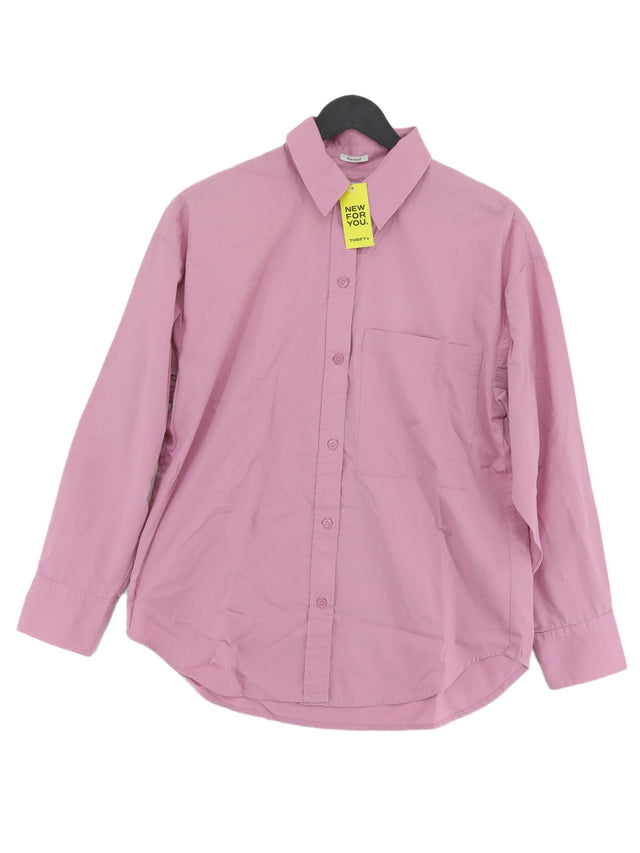 Abercrombie & Fitch Women's Shirt XS Pink Cotton with Polyester