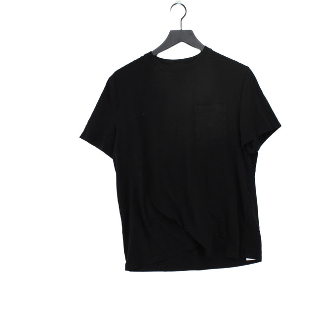 Nautica Men's T-Shirt L Black Cotton with Spandex