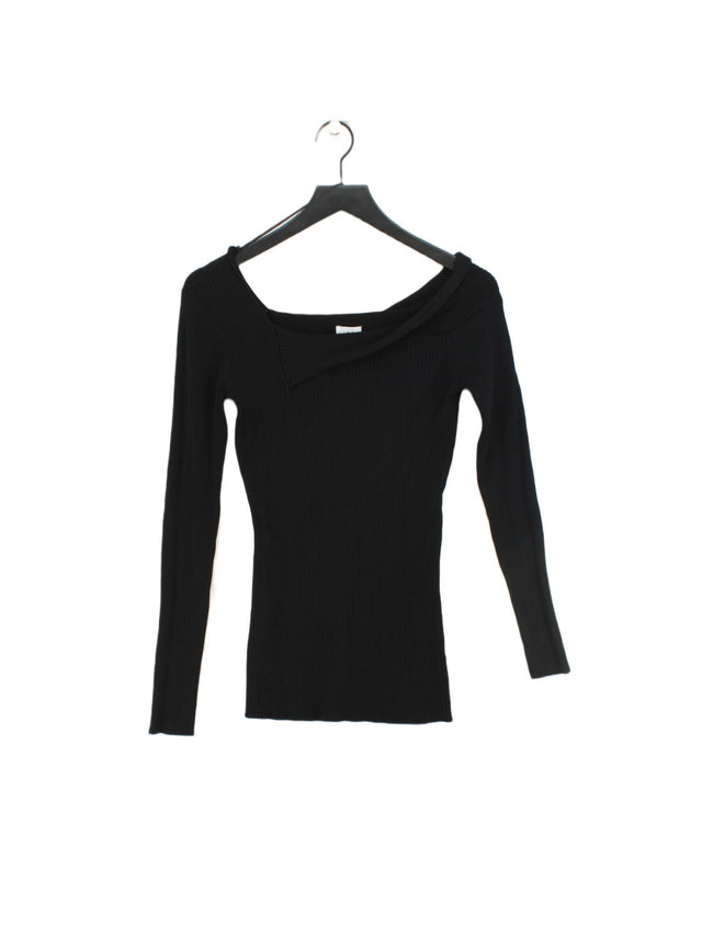 Linea Women's Top UK 12 Black Viscose with Other