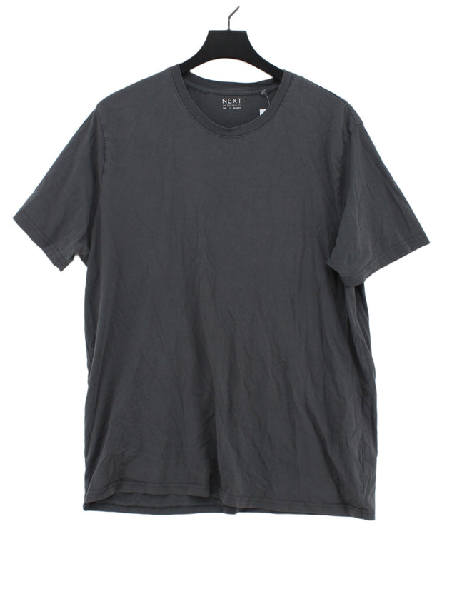 Next Men's Shirt XXL Grey 100% Cotton