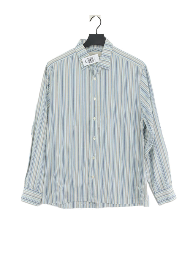 Rocha.John Rocha Men's Shirt M Blue 100% Cotton