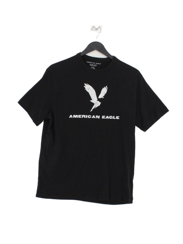 American Eagle Outfitters Men's T-Shirt M Black 100% Other