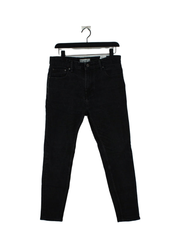 Pull&Bear Women's Jeans UK 12 Black Cotton with Elastane
