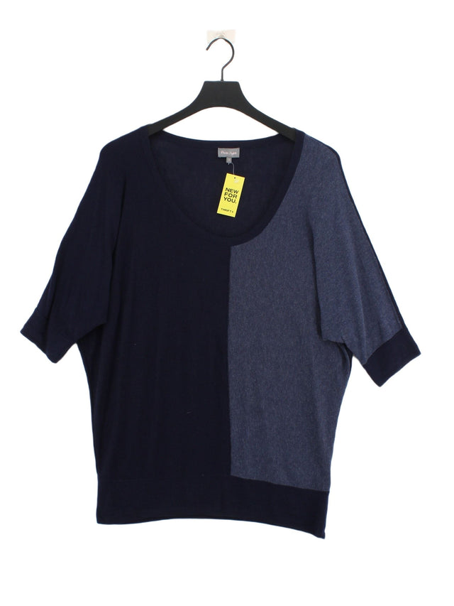 Phase Eight Women's Jumper S Blue Viscose with Nylon, Wool