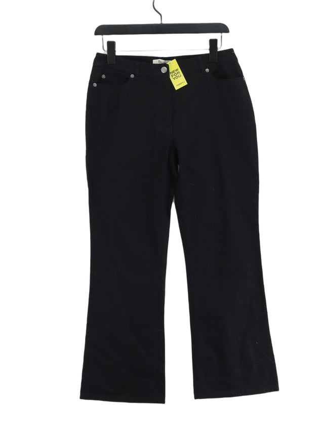 Vintage Precis Women's Jeans UK 12 Black Cotton with Elastane