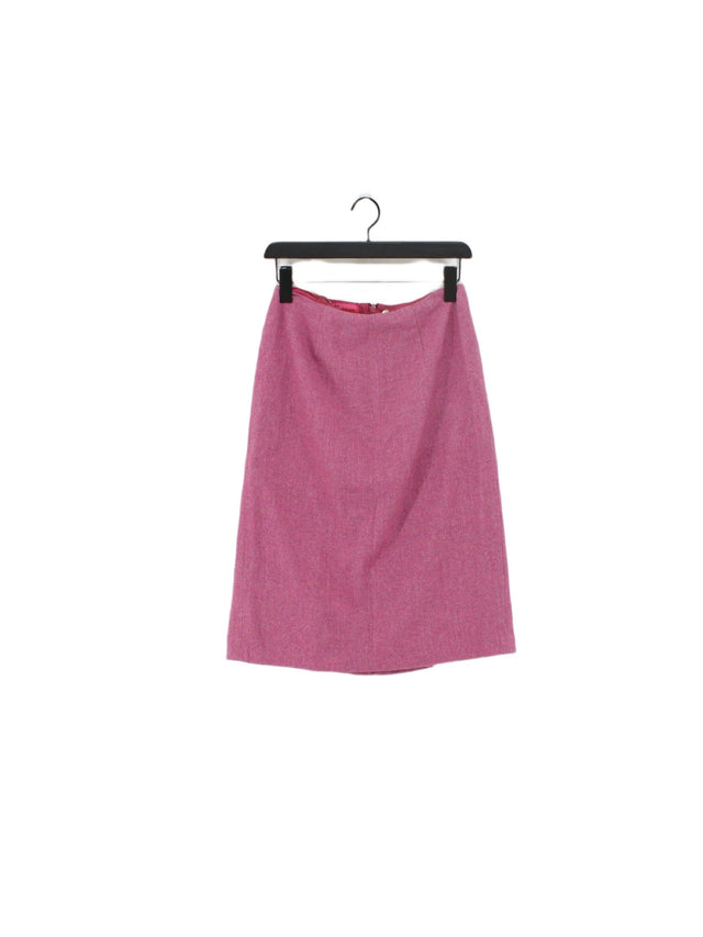 Monsoon Women's Midi Skirt UK 12 Purple Wool with Elastane, Other, Polyamide