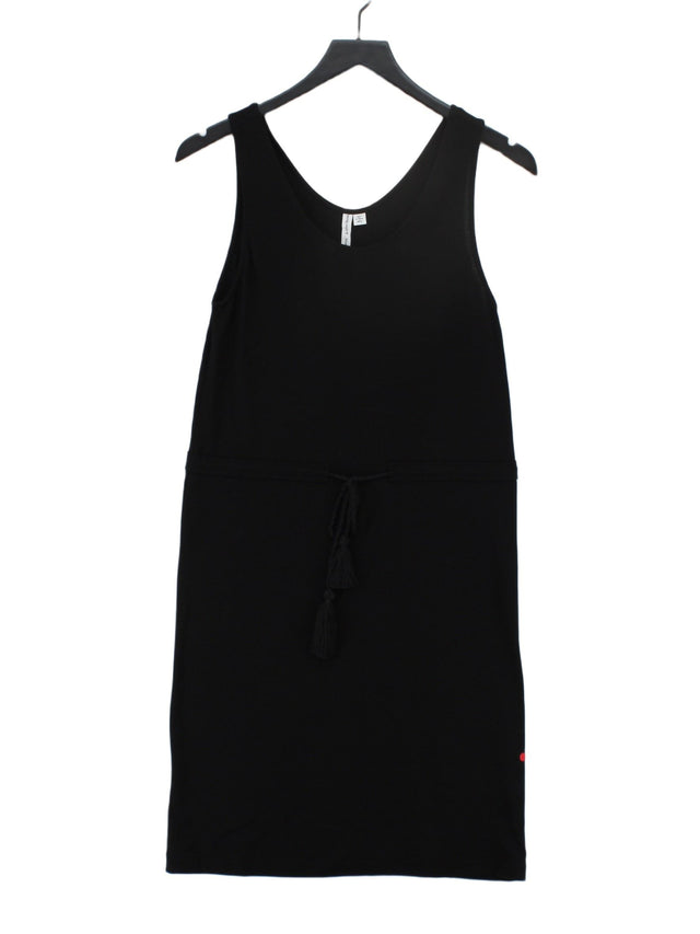 & Other Stories Women's Midi Dress UK 6 Black Viscose with Polyester