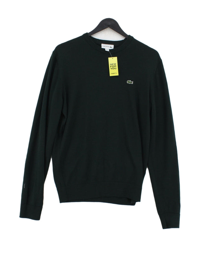 Lacoste Men's Jumper Chest: 40 in Green Wool with Acrylic