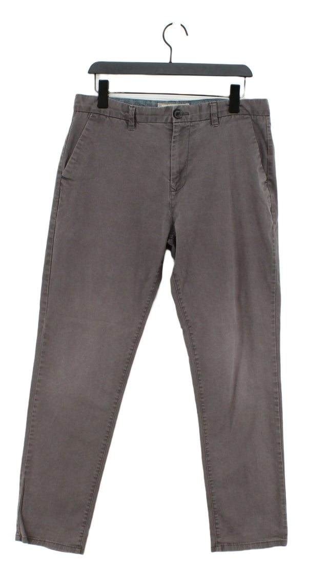 Next Men's Jeans W 34 in Grey Cotton with Elastane