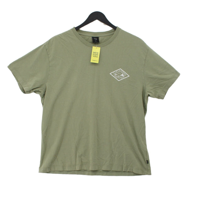 Finisterre Men's T-Shirt XL Green 100% Cotton