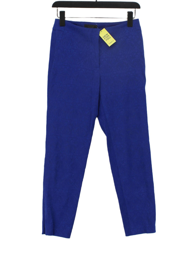 Coast Women's Suit Trousers UK 8 Blue Polyester with Cotton, Elastane, Other