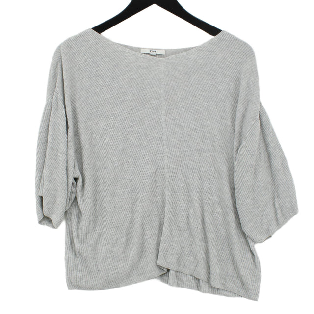 Uniqlo Women's Jumper M Grey Acrylic with Viscose