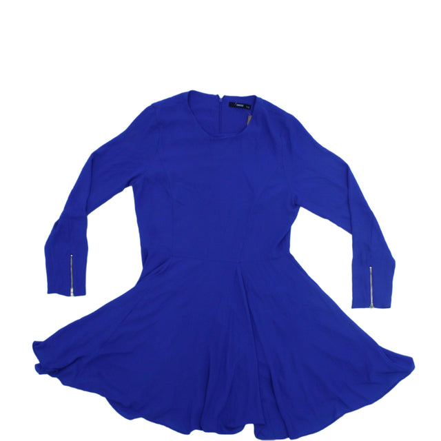Oasis Women's Midi Dress UK 14 Blue 100% Polyester